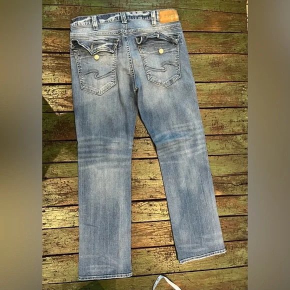 Men’s Silver Jean Co. straight. Size: 34x32 - Picture 2 of 4
